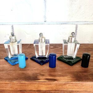 1950s Lucite Table Lighters, Art Deco Perfume Style Petrol Lighter, Working!